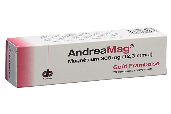 AndreaMag Brausetabl 300 mg mit Himbeeraroma Ds 20 Stk
