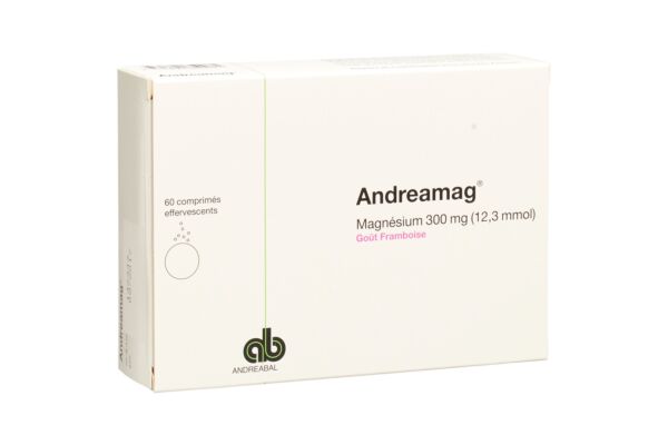AndreaMag Brausetabl 300 mg mit Himbeeraroma Ds 60 Stk