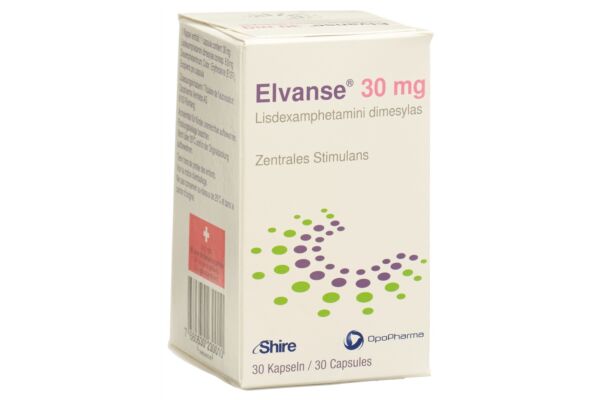 Elvanse caps 30 mg bte 30 pce