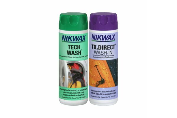 DE: Nikwax Tech Wash und Nikwax TX.Direct Spray-On. 