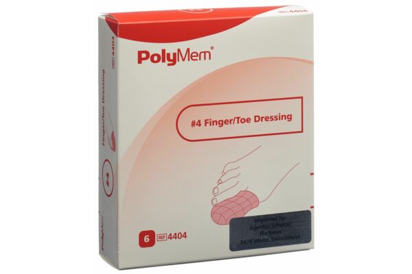 PolyMem Finger/Toe Dressing XL 6 pce