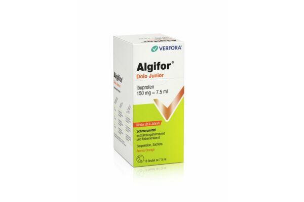 Algifor Dolo Junior susp 150 mg/7.5ml 18 sach 7.5 ml