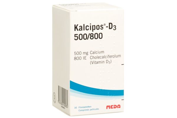 Kalcipos-D3 cpr pell 500/800 bte 30 pce