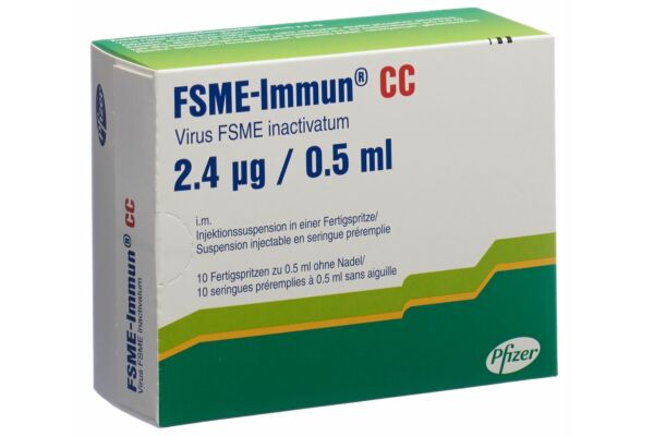 FSME-Immun CC susp inj sans aiguille 10 ser pré 0.5 ml