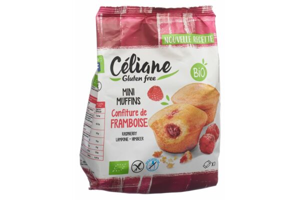 Céliane Mini-Muffins Himbeerfüllung glutenfrei Bio 200 g