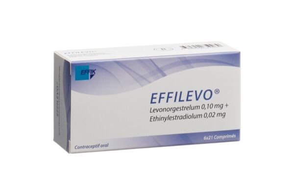 Effilevo Filmtabl 0.10 mg/ 0.02 mg 6 x 21 Stk