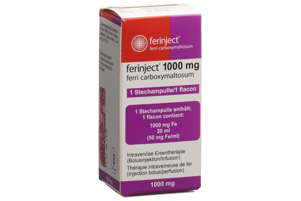 Ferinject Inj Lös 1000 mg/20ml Durchstf 20 ml
