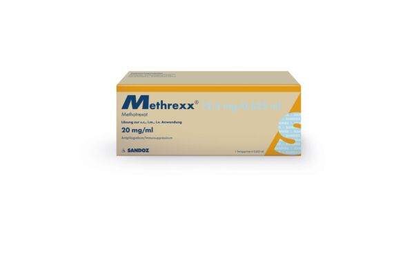 Methrexx Inj Lös 12.5 mg/0.625ml Fertspr 0.625 ml