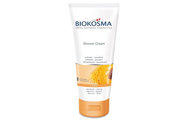 BIOKOSMA Shower Cream Abricot Miel BIO 200 ml
