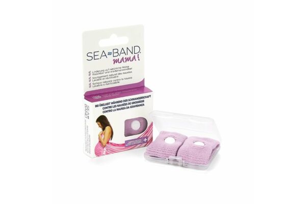 Sea-Band mama bracelets d'acupression rose pour femmes enceintes 1 paire