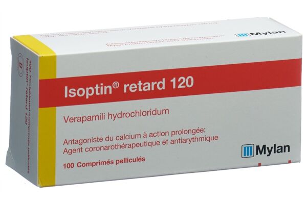 Isoptin retard cpr pell ret 120 mg 100 pce