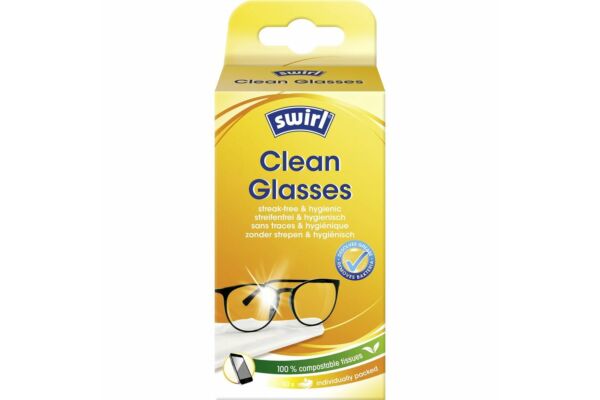Swirl lingettes nettoyantes pour les lunettes 50 pce
