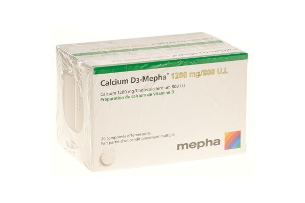 Calcium D3-Mepha cpr eff 1200/800 2 x 20 pce