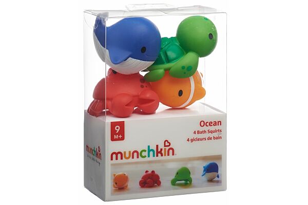 Munchkin Gicleurs de bain 9M+ Ocean 4 pce