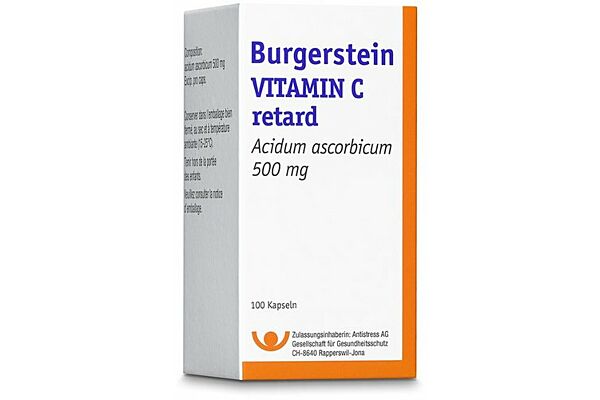 Burgerstein Vitamin C Ret Kaps 500 mg Ds 30 Stk