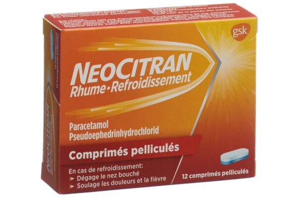 NeoCitran Rhume/Refroidissement cpr pell 12 pce