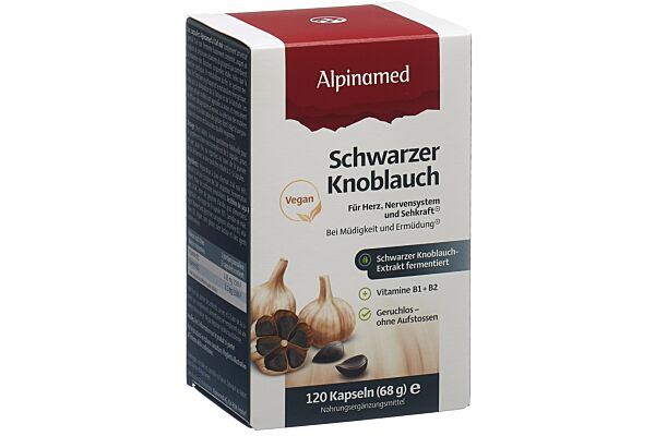 ALPINAMED Schwarzer Knoblauch Weichkaps 120 Stk