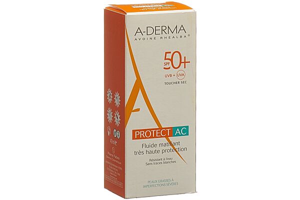 A-DERMA PROTECT-AC Fluide matifiant SPF50+ 40 ml