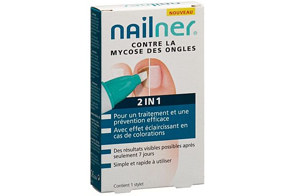 Nailner stylet contre mycose des ongles 2-in-1