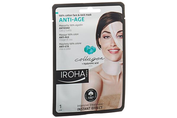 Iroha Cotton Face & Neck Mask Anti Age 30 ml