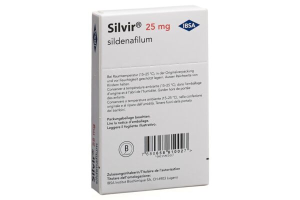 Silvir Schmelzfilm 25 mg 4 Stk
