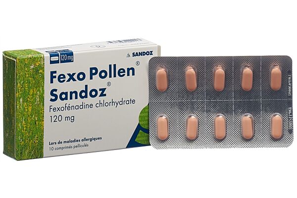 Fexo Pollen Sandoz Filmtabl 120 mg 10 Stk