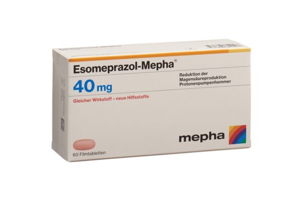 Esomeprazol-Mepha Filmtabl 40 mg 60 Stk
