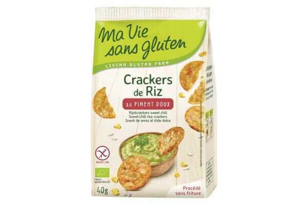 ma vie sans Gluten Crackers de riz au piment doux 40 g