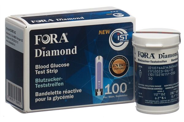 FORA Diamond bandelettes réactives 100 pce