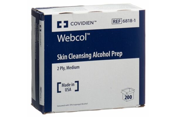 WEBCOL (PI-APS) Alkoholtupfer 3.3x3.1cm steril 200 Stk
