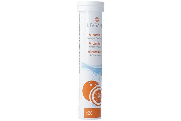 Livsane vitamine C arôme orange 20 pce