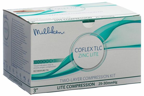 CoFlex kit compressions TLC zink lite 7.62cm 25-30 mmHG sans latex