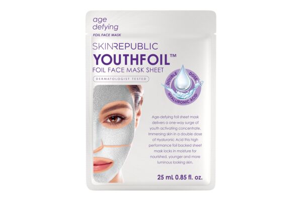 skin republic Hyaluronic Boost Youthfoil Face Mask sach 25 ml