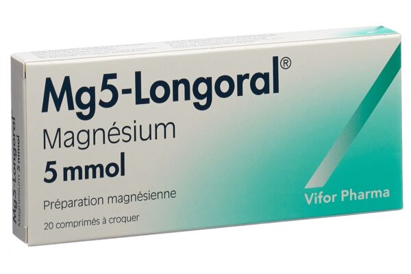 Mg5-Longoral Kautabl 5 mmol 20 Stk