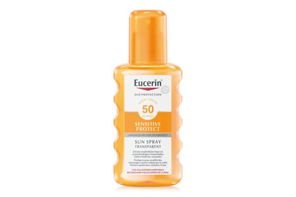 Eucerin SUN Body Spray Sensitive Protect transparent LSF50 200 ml