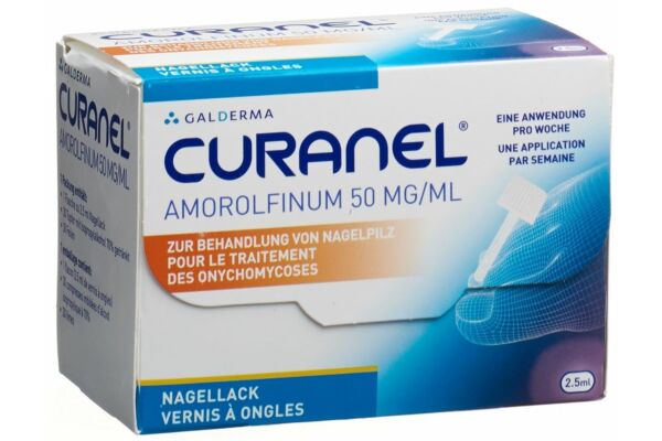 Curanel vernis à ongles Amorolfinum 50 mg/ml fl 2.5 ml
