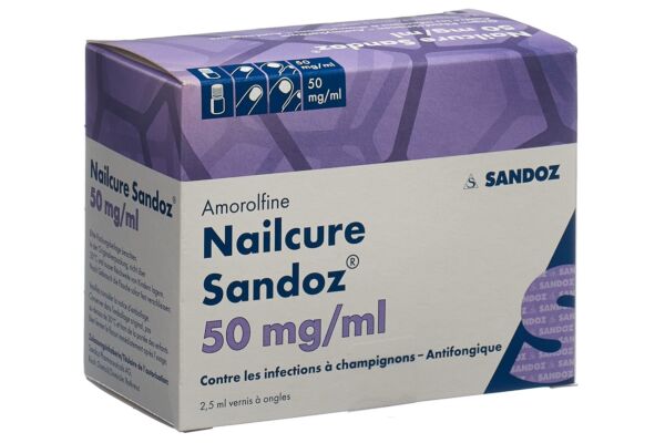 Nailcure Sandoz vernis à ongles 50 mg/ml fl 2.5 ml