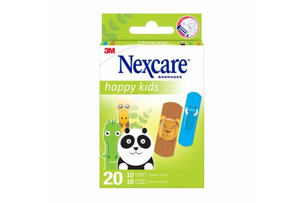 3M Nexcare Kinderpflaster Happy Kids Animals 20 Stk