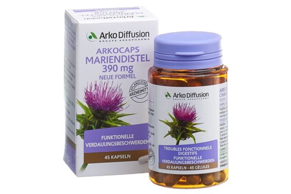 Arkocaps Mariendistel Kaps 390 mg neue Formel Ds 45 Stk