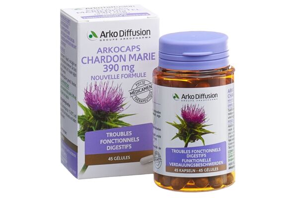 Arkocaps chardon marie caps 390 mg nouvelle formule bte 45 pce