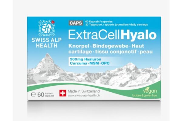 Extra Cell Hyalo pour peau et cartilage caps vegan 60 pce