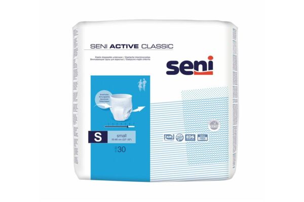 Seni Active Classic Pants S respirantes tour de taille 55-85cm 5.5 gouttes 30 pce