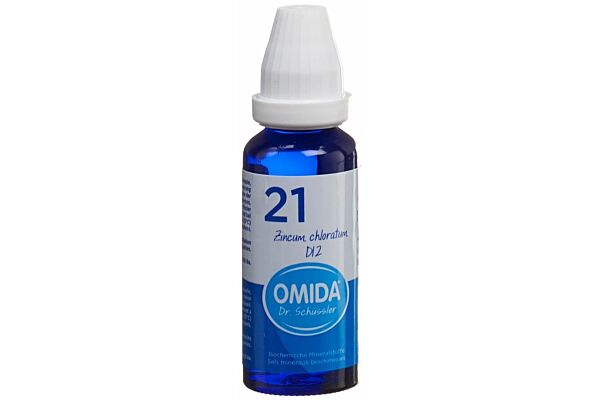 Omida Schüssler no21 zincum chloratum dil 12 D fl 30 ml