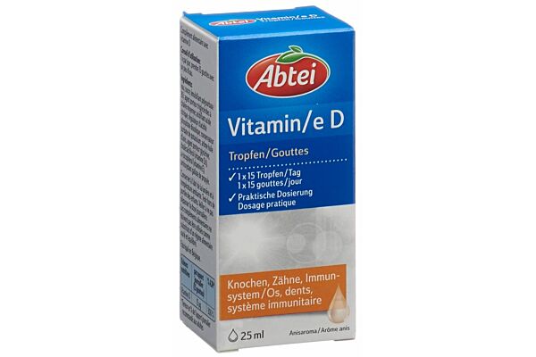 Abtei Vitamine D gouttes fl 25 ml