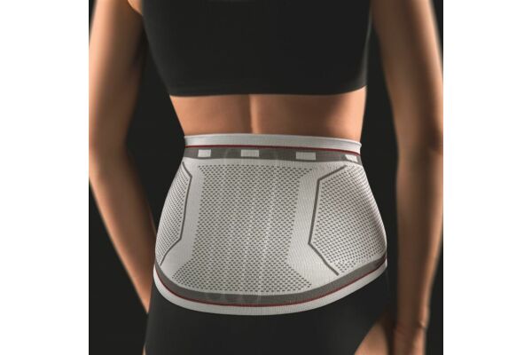 Bort select Lady Rückenbandage Gr1 mit Pelotte silber