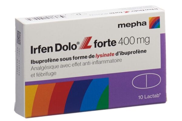 Irfen Dolo L forte Lactab 400 mg 10 pce