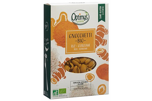 Optimys Gnocchetti Riz Curcuma Bio sach 250 g