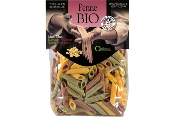 Optimys Penne de maïs tricolores Bio sach 250 g