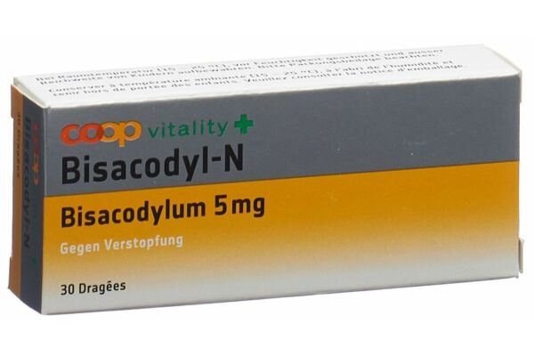 Coop Vitality Bisacodyl-N Drag 5 mg 30 Stk