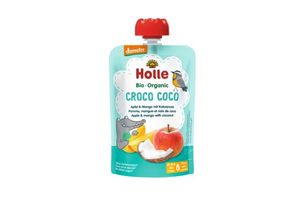 Holle Croco Coco - pouchy pomme mangue et noix de coco 100 g
